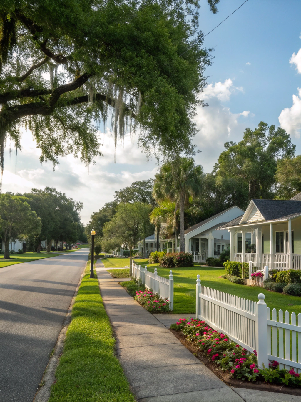 Established homes with mature landscaping in High Pines