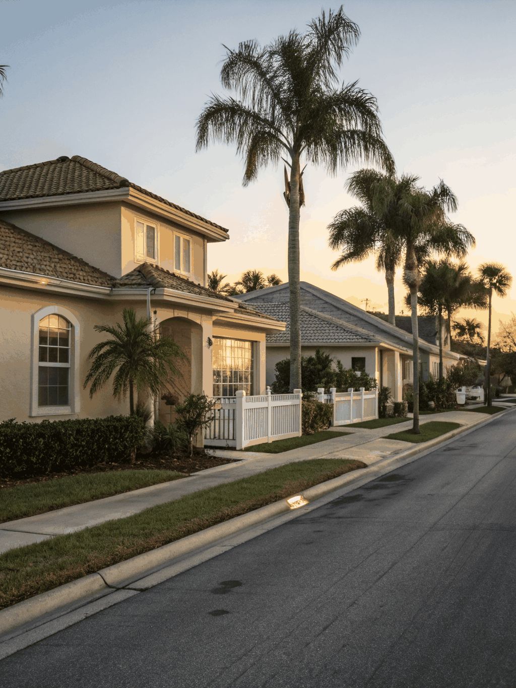 Tree-lined single-family residential street in Kendall's Continental Park neighborhood