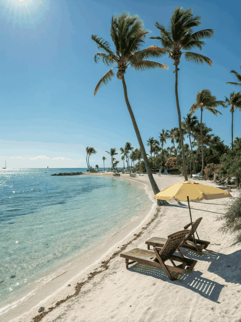 Beach and waterfront recreation along Biscayne Bay in Key Biscayne