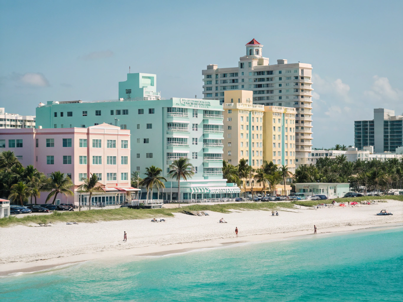 Historic Art Deco architecture in Miami Beach