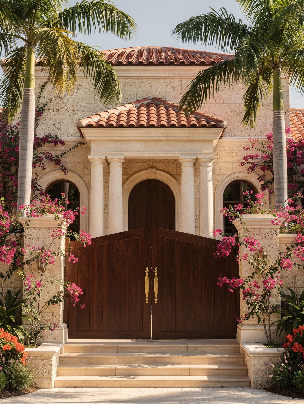 Substantial single-family estate on an expansive lot with mature tropical landscaping in Ponce-Davis